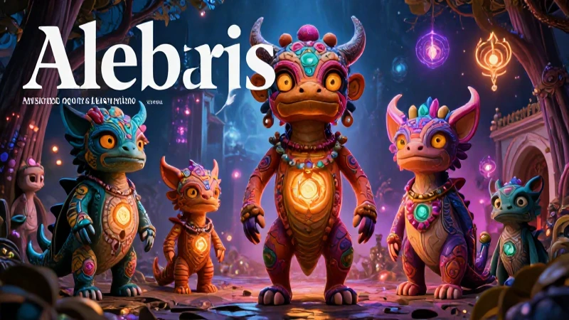 Alebrijes vibrantes en Oaxaqueño, diseño de revista