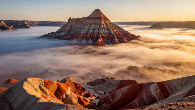 Místico paisaje mexicano de atardecer dramático