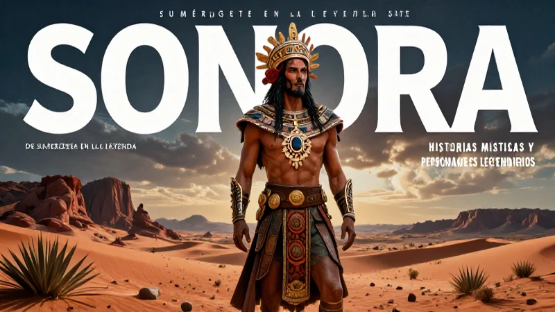 Personaje mítico de Sonora en desierto dramático