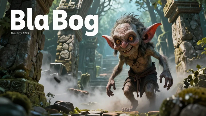 Goblin misterioso en antiguas ruinas cinematográficas