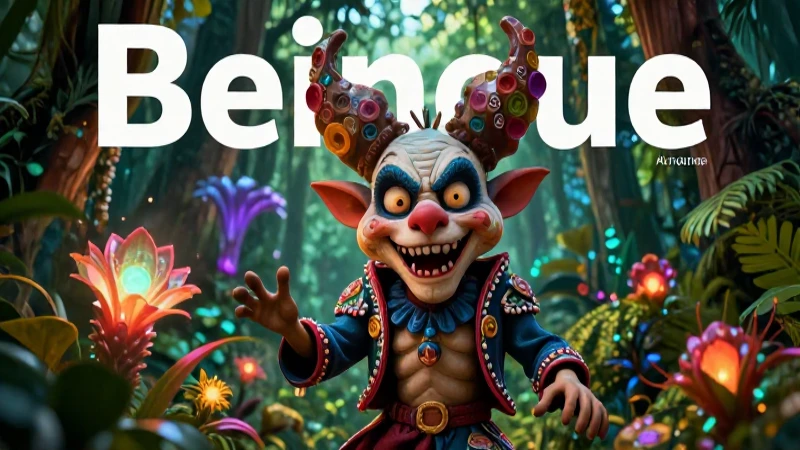 Duende místico en vibrante selva mexicana