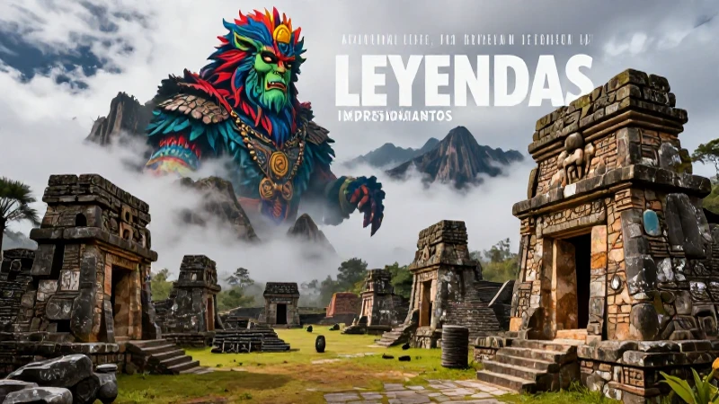Mitos colombianos épicos en paisajes andinos