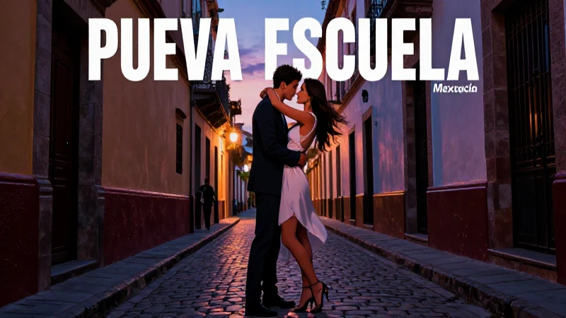 Pareja apasionada en calle antigua al atardecer