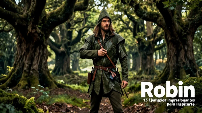 Robin Hood lucha por la justicia en el bosque