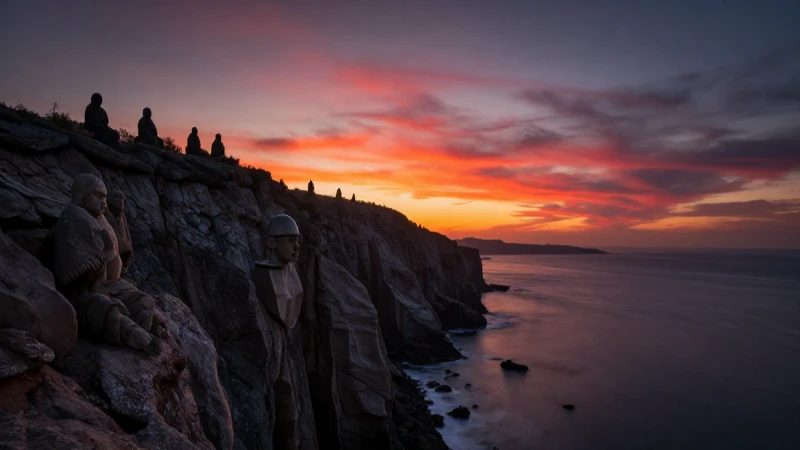 Isla de los espíritus al atardecer en Baja California Sur