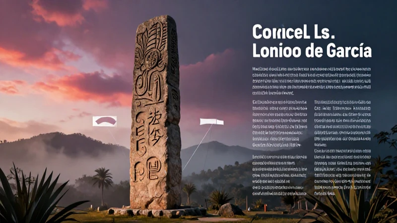 Monolito ancestral en paisaje neolones