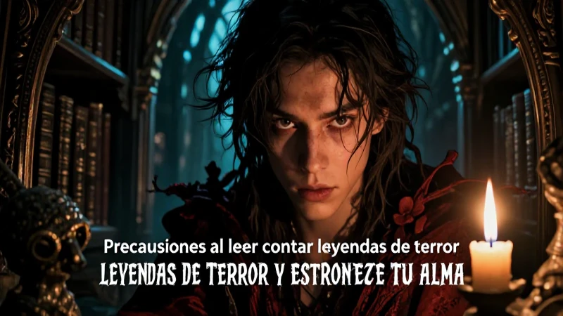 Descarga gratis PDF de leyendas de terror y estremece tu alma 7 Ilustración dramática de terror en biblioteca antigua