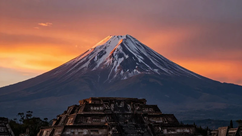 Nevado Toluca, ruinas y atardecer místico