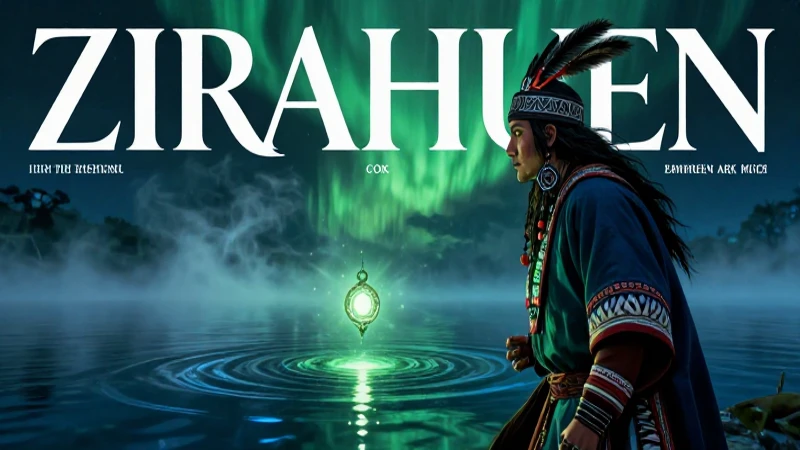 Secretos y encantos de las leyendas del lago Zirahuen 4 Figura mística mira un amuleto mágico en Zirahuen