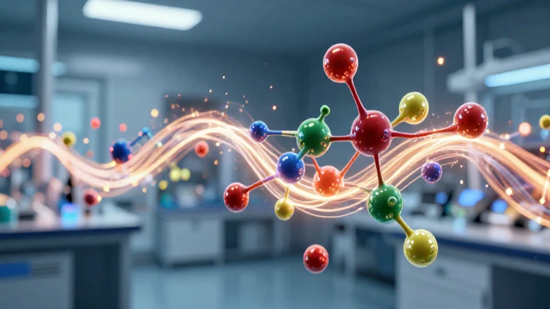 Moléculas dinámicas y energía brillante en un laboratorio moderno