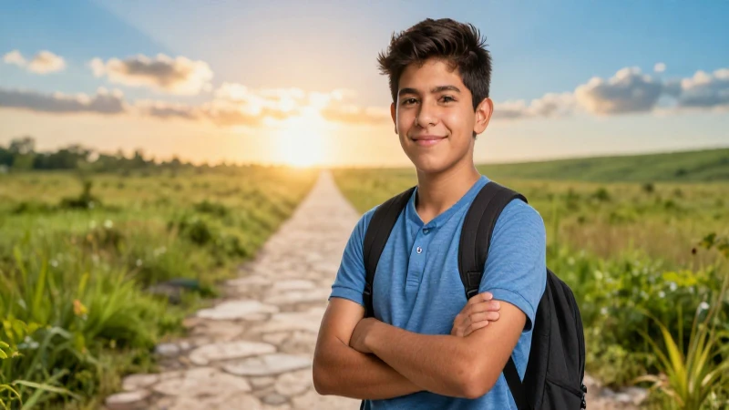 Estudiante mexicano buscando la luz