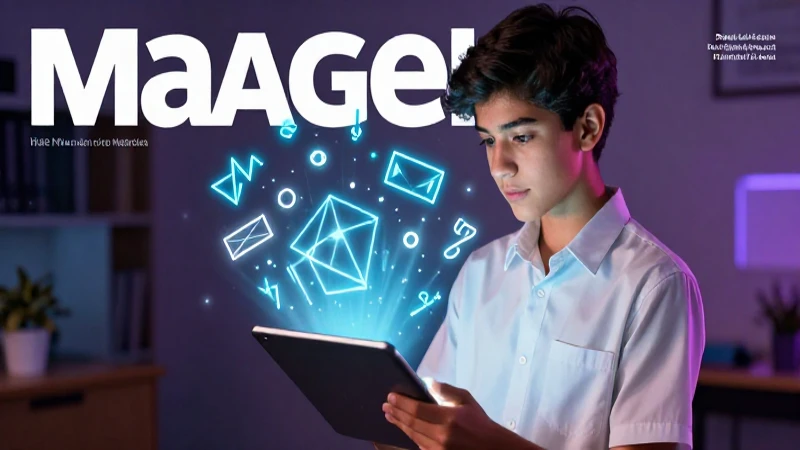 Estudiante moderno aprende matemáticas digitales con estilo