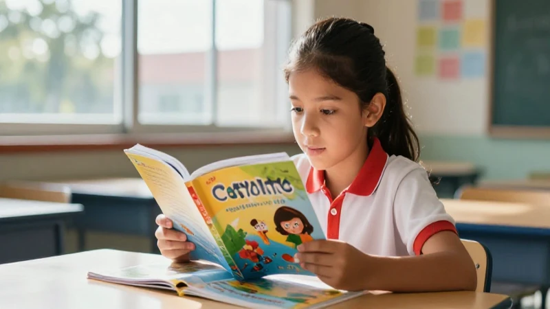 Descarga el libro de 4 primaria de lengua en PDF ¡Gratis y fácilmente! 4 Estudiante mexicano lee con luz vibrante
