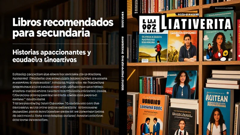 Libros recomendados para secundaria: Historias apasionantes y educativas 3 Libros educativos para jóvenes de secundaria