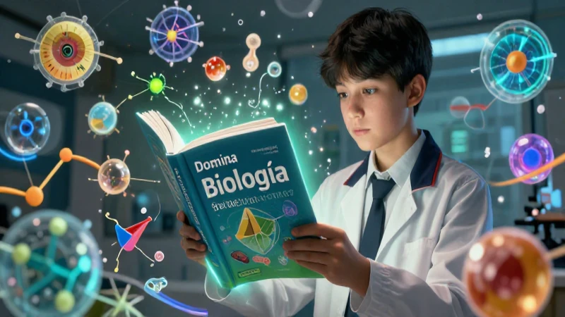 Estudio visual premium para dominar biología