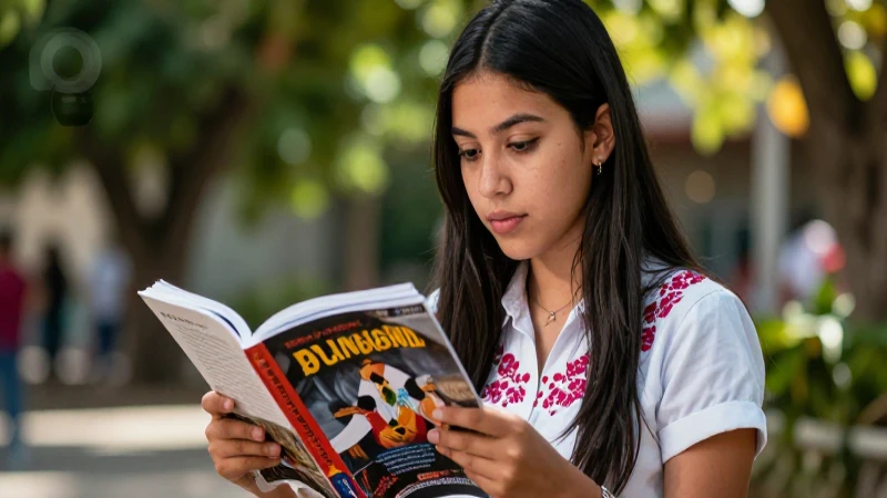 Domina las CCSS en 4to de secundaria con el mejor libro para potenciar tu aprendizaje 3 Ilustración dinámica de estudiante apasionado en estudio