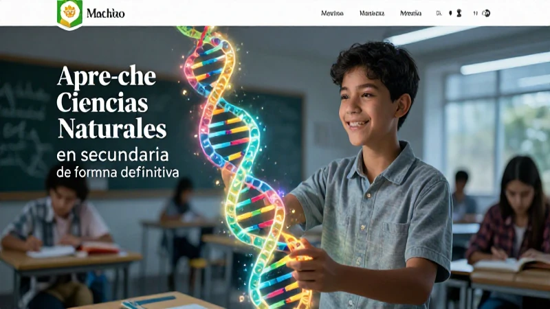 Ilustración vibrante de estudiante aprendiendo ciencia