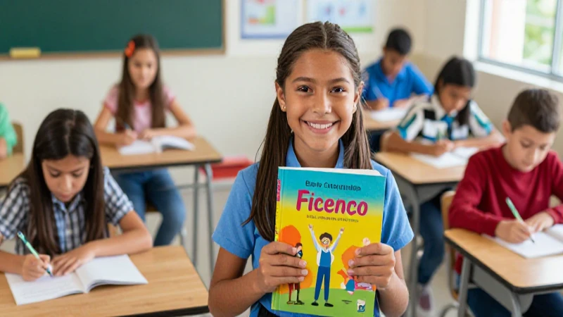 Retrato dinámico de alumno mexicano sonriente