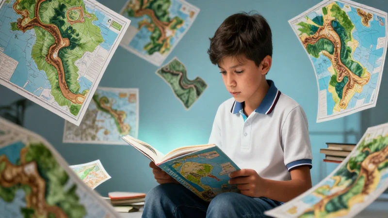 Estudiante de quinto grado en una portada de revista