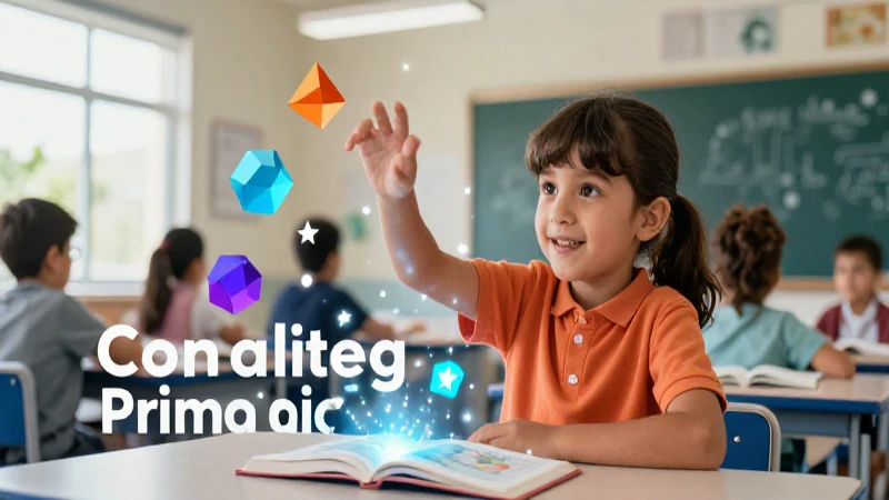 Educación primaria vibrante con recursos premium