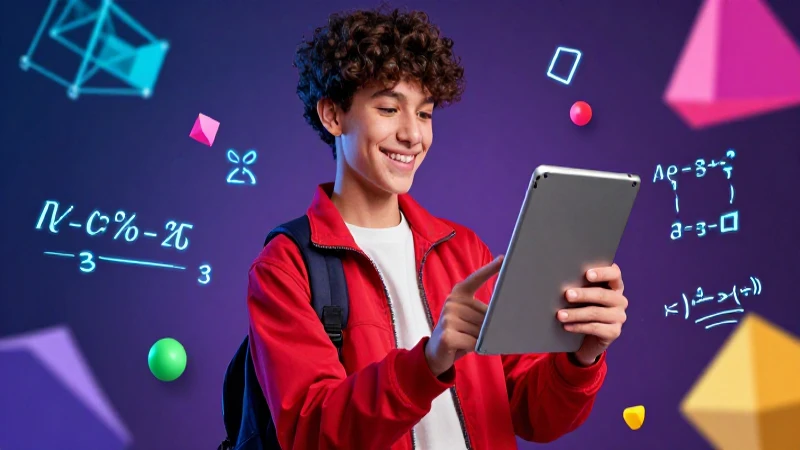 Aprende matemáticas fácil y divertido con nuestro libro de 2° de secundaria 3 Ilustración vibrante de educación matemática