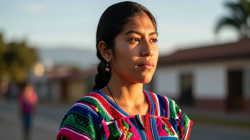 Fundación de Guatemala: Enalteciendo la Herencia Cultural 7 Mujer guatemalteca en retrato vibrante y profesional