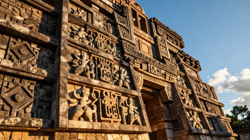 Fundación de Guatemala: Enalteciendo la Herencia Cultural 3 Arquitectura antigua guatemalteca en luz dorada
