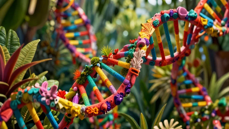 Domina la biología en secundaria con nuestro libro: Explora el mundo biológico en 2022 5 DNA estilizado y flores mexicanas con alta calidad