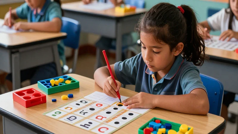 Estudiante mexicano aprende matemáticas en mesa moderna