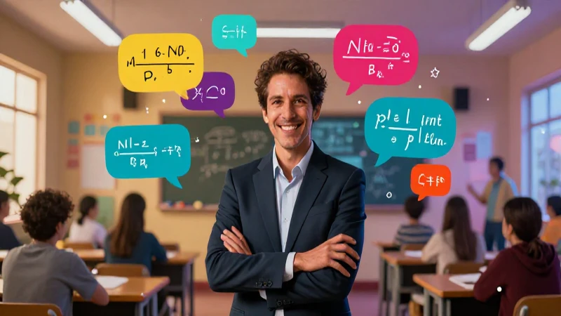 Educador mexicano y matemáticas vibrantes