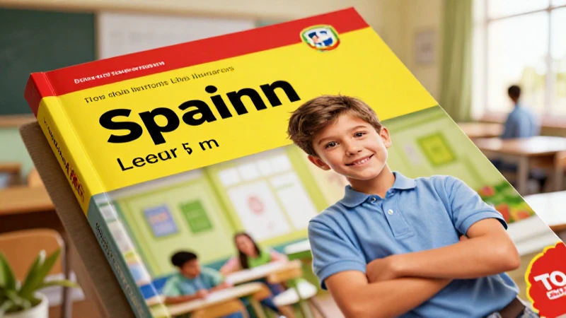 Aprende español en secundaria con el libro de Humberto Cueva en PDF 3 Ilustración profesional vibrante de español en un aula