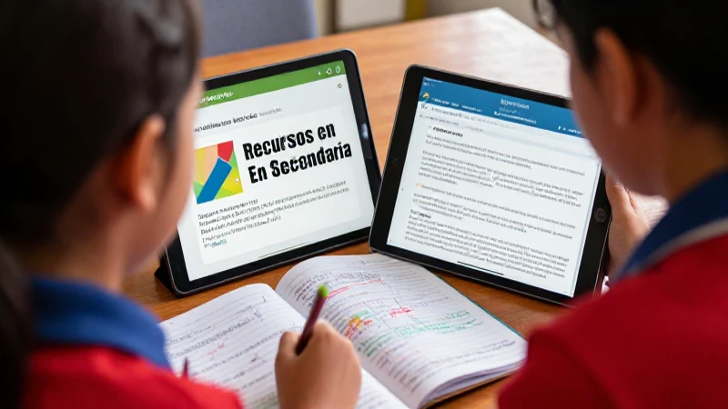Estudiante de México estudia recursos en español