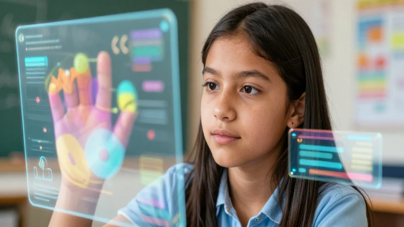 Joven mexicana aprende con hologramas vibrantes