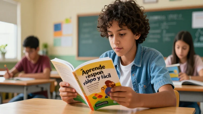 Aprende español rápido y fácil con el libro de español contestado 4 Estudiante aprende español de forma rápida y sencilla