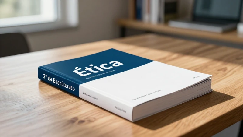 Libro de ética para bachillerato