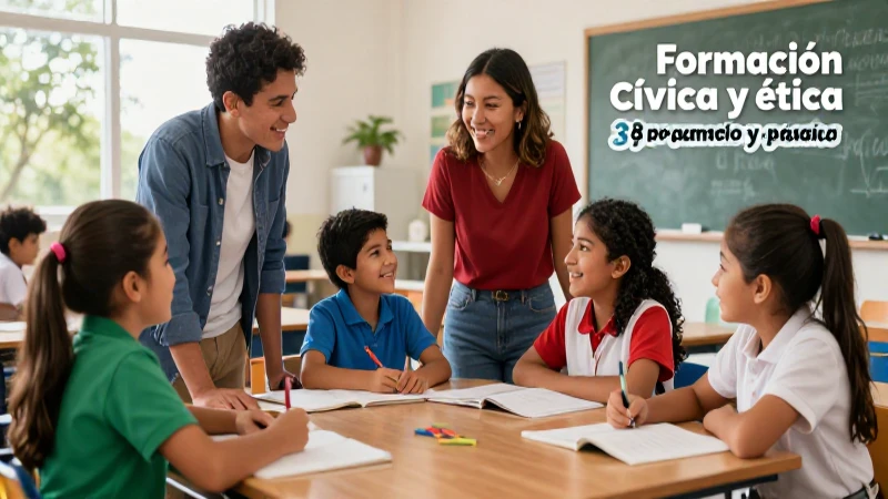 Formación cívica y ética 3 de primaria: Libro completo y práctico 3 Descubrimiento educativo con alumnos mexicanos