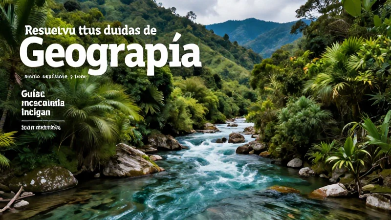 Resuelve tus dudas de geografía en secundaria con esta guía definitiva 6 Guía de geografía con paisajes naturales vibrantes