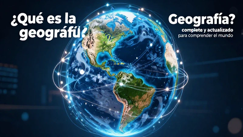 La geografía estudia el mundo y sus lugares