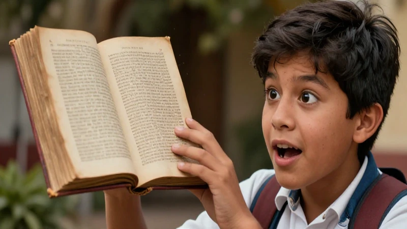 Aprende historia de forma divertida con nuestro libro página a página 5 Joven mexica estudia un libro flotante