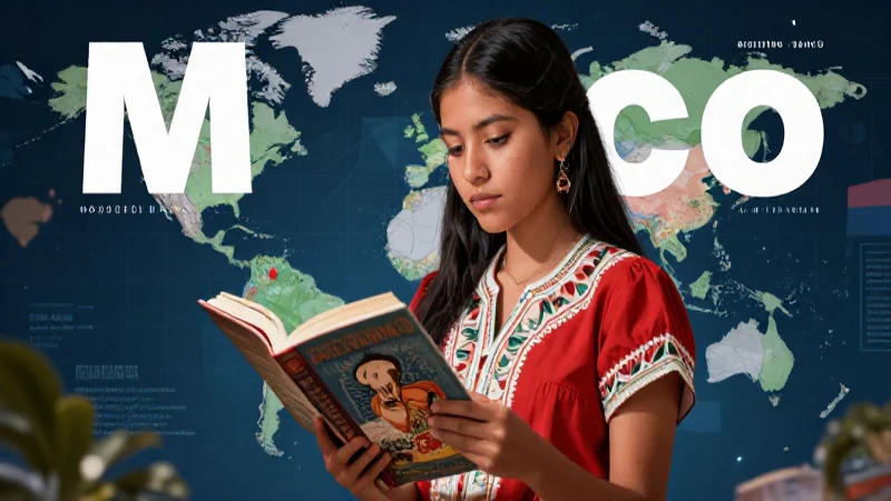 Estudiante mexicano moderno con estética educativa