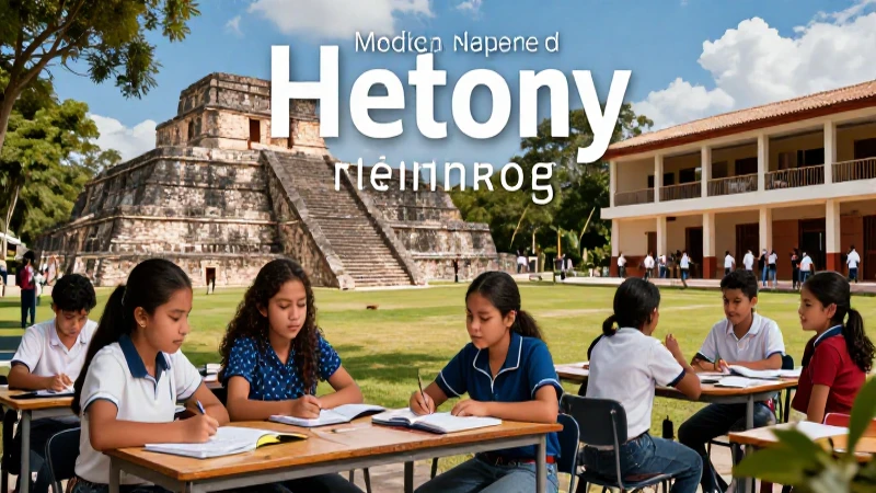 Estudiantes mexicanos aprenden historia entre ruinas