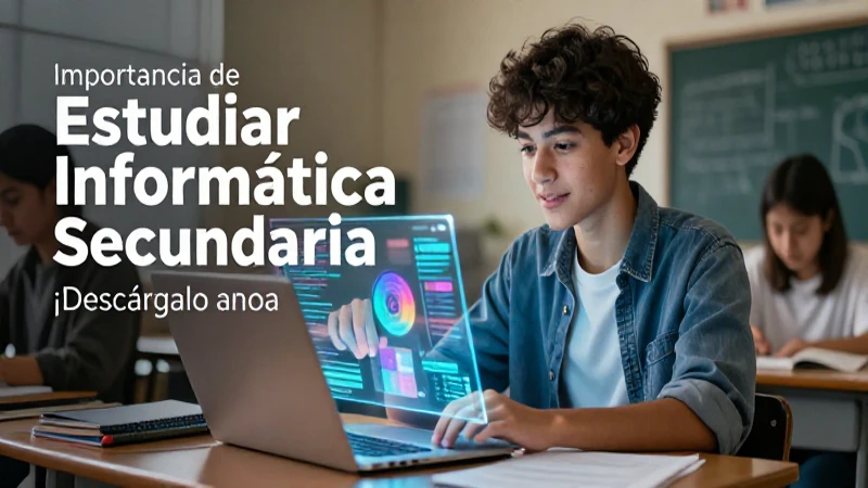 Estudiar informática es clave en secundaria