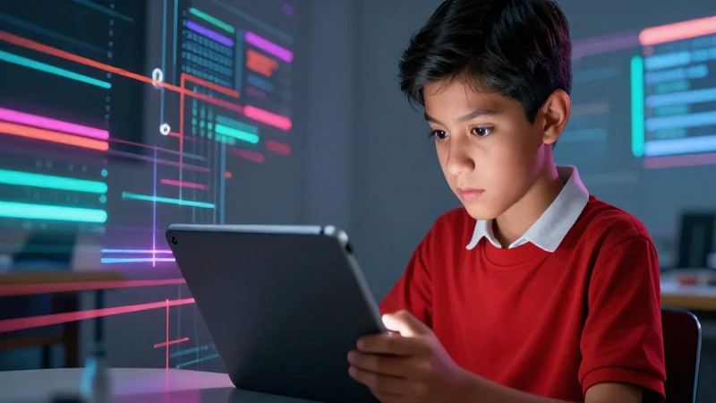 ¡Éxito académico con el libro de informática 2 para secundaria! 3 Estudiante mexicano moderno aprende con tablet digital