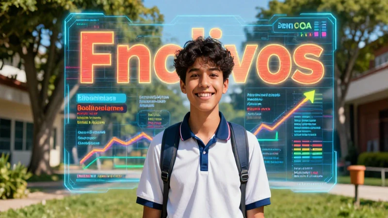Estudiante brillante en México ilustrado hiperrealista