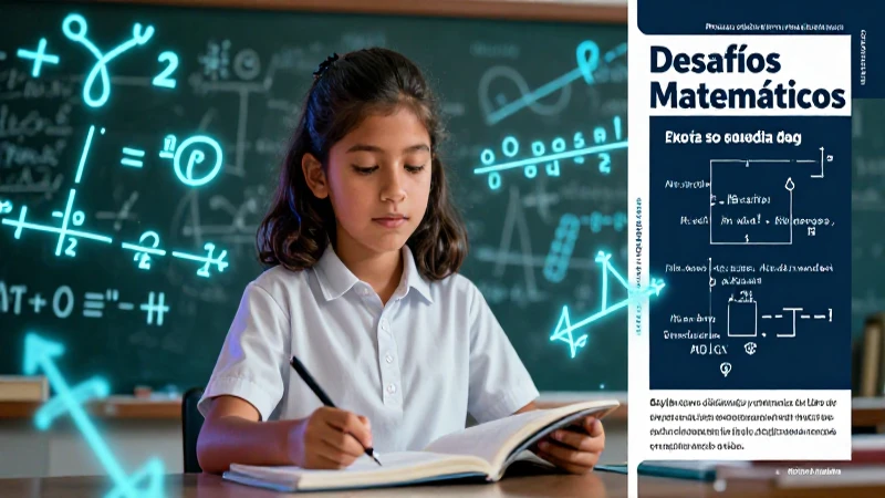 Alumno de sexto grado con matemáticas vibrantes