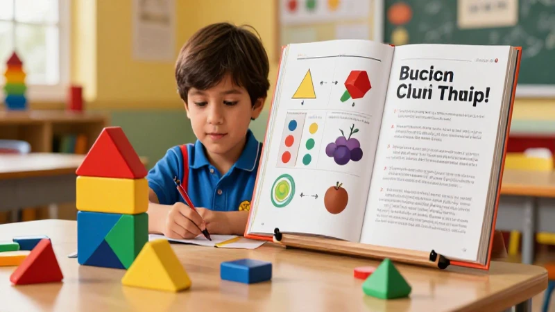 Dónde encuentro la guía del libro de matemáticas 2° básico 3 Niño vibrante con bloques coloridos y estética moderna