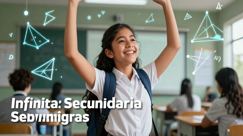 Domina matemáticas con Infinita Secundaria: mejora tus habilidades 5 Estudiante mexicano exitoso domina matemáticas