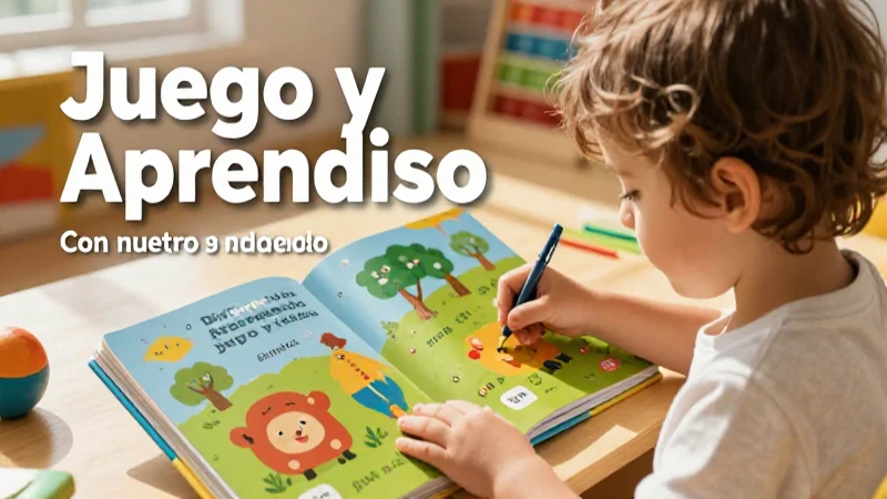 Diviértete aprendiendo con nuestro libro preescolar juego y aprendo 3 Libro preescolar vibrante enseña mientras se divierte