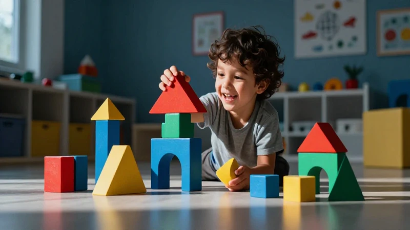 Aprendizaje alegre con bloques geométricos