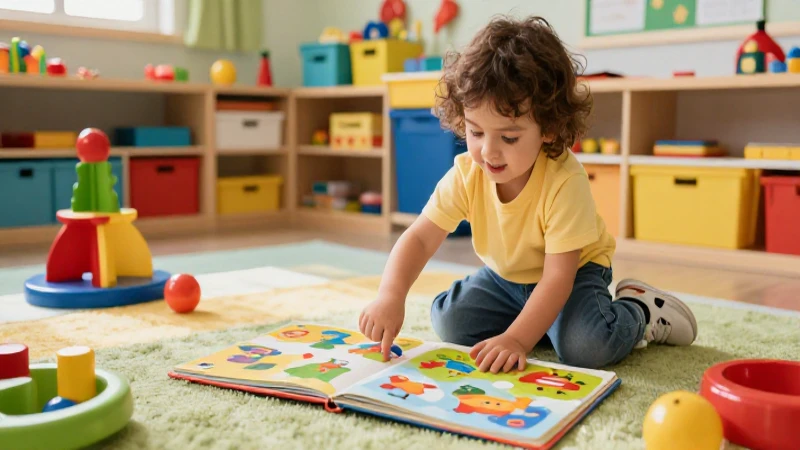 Libro de preescolar: potencia el aprendizaje de tus niños 4 Niño feliz aprendiendo en aula vibrante